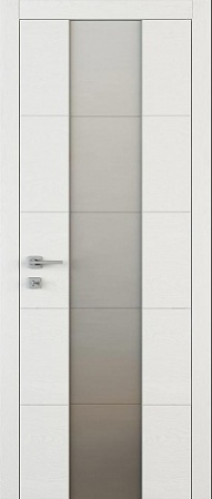 Межкомнатная дверь Арт ЛШ16 Шпон+эмаль (открытая пора), Белый, 600/700/800/900*2000 мм. «Дверной лидер» в Ярославле